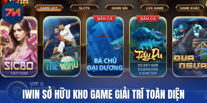 Iwin - Cập Nhật Bảng Tỷ Lệ Kèo Liên Tục, Ưu Đãi Hấp Dẫn 1 Iwin sở hữu kho game giải trí toàn diện