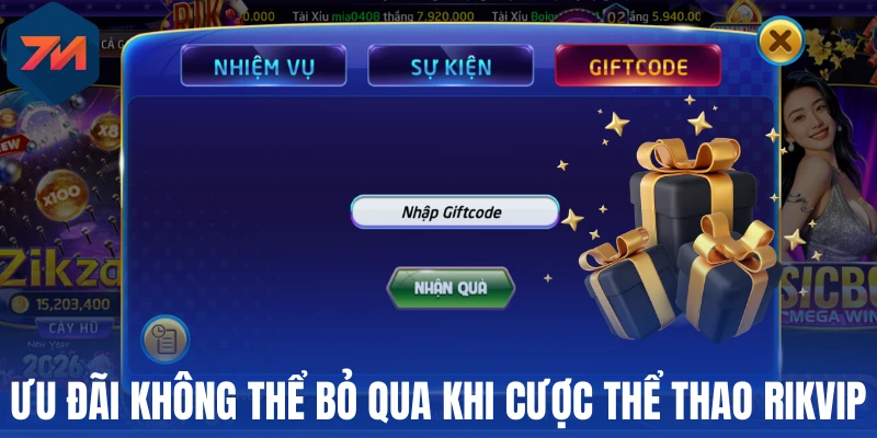 Rikvip - Sân Chơi Cá Cược Bóng Đá Hiện Đại, Chuyên Nghiệp 2 Ưu đãi không thể bỏ qua khi cược thể thao ở Rikvip