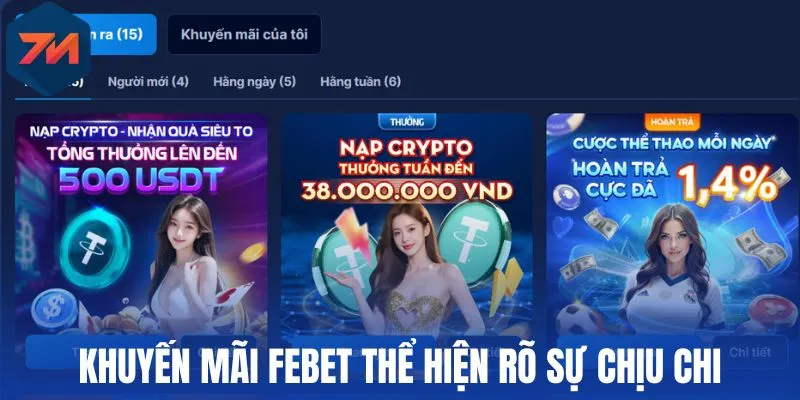 Febet - Nhà Cái Thể Thao Uy Tín, Odds Cập Nhật Chuẩn 2 Khuyến mãi Febet thể hiện rõ sự chịu chi