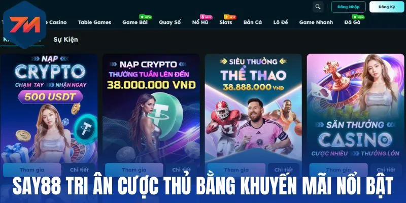 Say88 - Nhà Cái Thể Thao Xanh Chín, Kèo Hot Update Cực Nhanh 2 Say88 tri ân cược thủ bằng khuyến mãi hấp dẫn